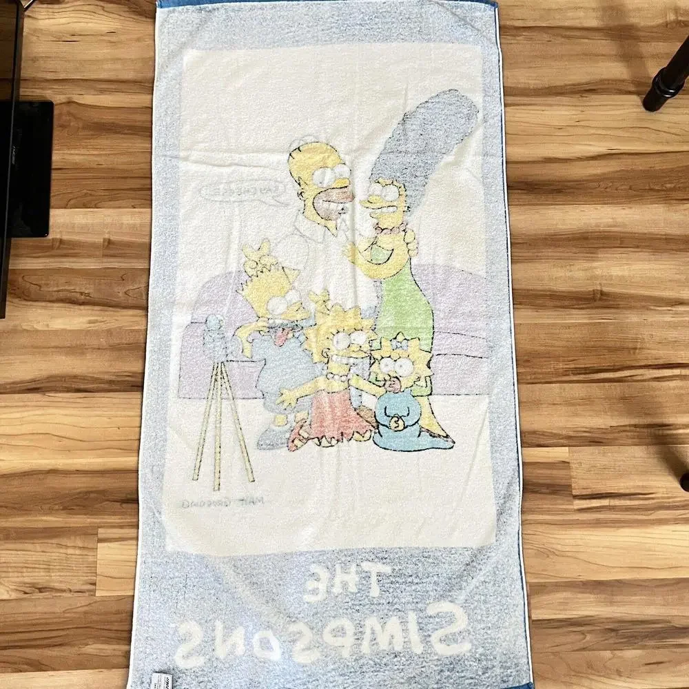 Vintage The Simpsons Beach Towel Say Cheese Family Cartoon 90s Tag 1990 30